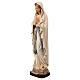 Statuetta Madonna di Lourdes legno d'acero Valgardena dipinta  s3