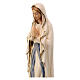 Statue Lady of Lourdes in painted Valgardena maple wood s2