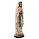Statue Lady of Lourdes in painted Valgardena maple wood s4