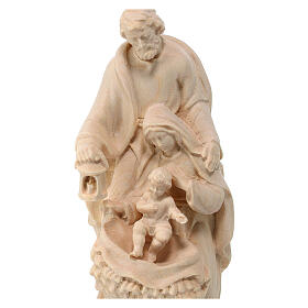Statue of the Holy Family, natural maple wood of Val Gardena