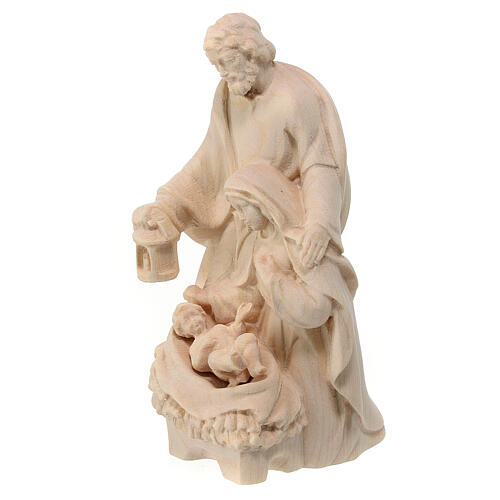Statue of the Holy Family, natural maple wood of Val Gardena 3