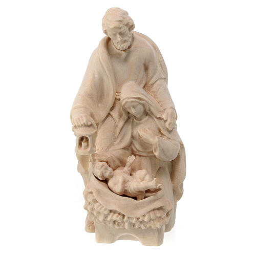 Statuette Sainte Famille bois d'érable naturel Val Gardena 1