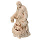 Statuette Sainte Famille bois d'érable naturel Val Gardena s2