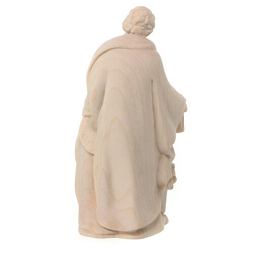 Statue Holy Family in natural Valgardena maple wood 5