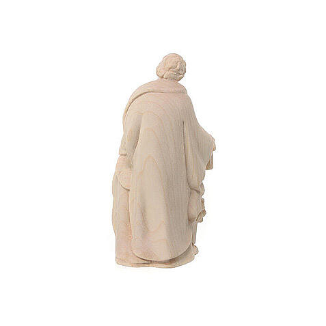 Statue Holy Family in natural Valgardena maple wood 4
