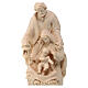 Statue Holy Family in natural Valgardena maple wood s2