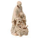 Statue Holy Family in natural Valgardena maple wood s4