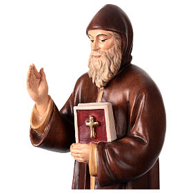 Statue of Saint Charbel, Val Gardena painted wood