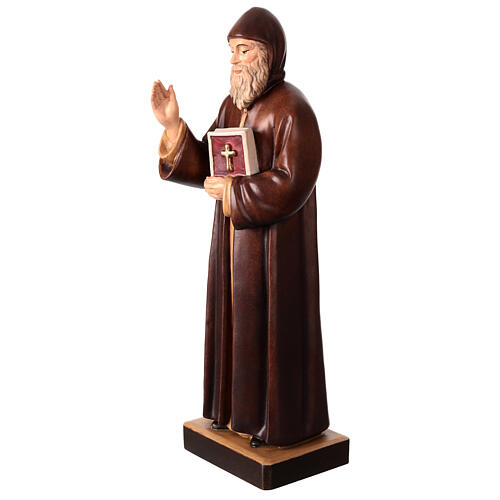 Statue of Saint Charbel, Val Gardena painted wood 3