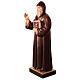 Statue of Saint Charbel, Val Gardena painted wood s3