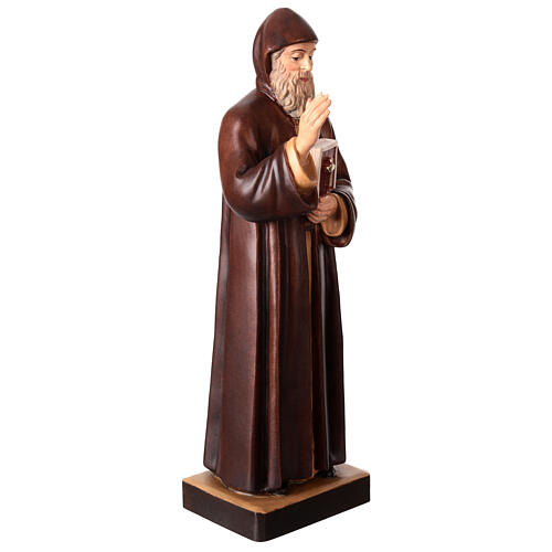 Statue Saint Charbel bois peint Val Gardena 5