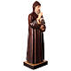 Statue Saint Charbel bois peint Val Gardena s5