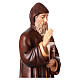 Statue Saint Charbel bois peint Val Gardena s6