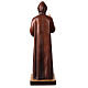 Statue Saint Charbel bois peint Val Gardena s7