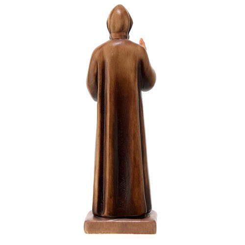 Statue of St Charbel painted Val Gardena wood 5