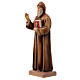 Statue of St Charbel painted Val Gardena wood s3