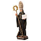St Benedict statue in colored Val Gardena linden s2