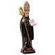 St Benedict statue in colored Val Gardena linden s3