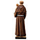 St Anthony of Padua statue in painted Val Gardena linden s4