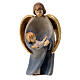 Guardian angel with little boy, painted linden wood, Val Gardena, 14 in s1