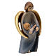 Guardian angel with child statue painted Valgardena linden 36 cm s3