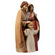 Holy Family statue in painted Val Gardena linden 45 cm s3