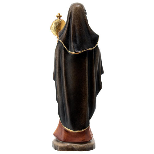 St Clare statue in painted Val Gardena linden 4