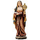 St Clare statue in painted Val Gardena linden s1