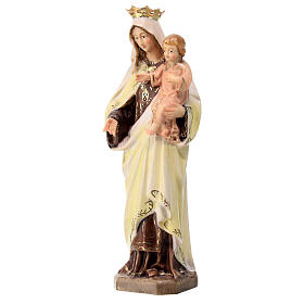 Our Lady of Mount Carmel, Val Gardena, painted linden wood