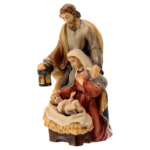 Natività Val Gardena tiglio dipinto a mano 45 cm 2