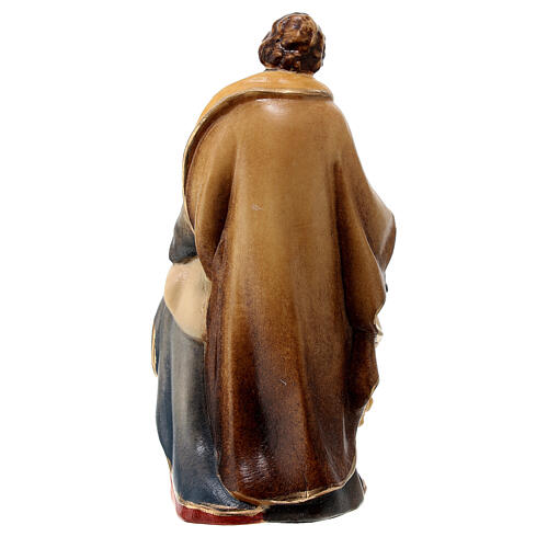 Natività Val Gardena tiglio dipinto a mano 45 cm 4