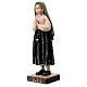 Shepherdess Lucia statue in painted Val Gardena linden wood s2