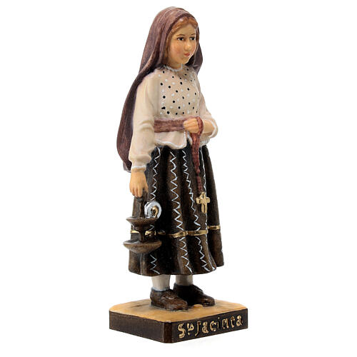 Saint Jacinta statue in painted Val Gardena linden 3