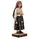 Saint Jacinta statue in painted Val Gardena linden s3