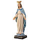 Miraculous Mary statue with crown in painted Val Gardena linden s2