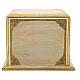 Base para ostensório 20x30x30 cm madeira de choupo dourada s4