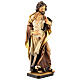 St Joseph statue with Child in Valgardena wood cream s5