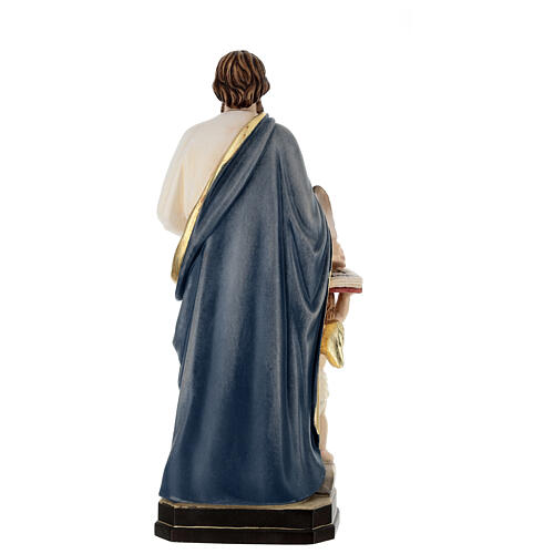 Saint Matthieu Évangéliste avec ange statue bois Val Gardena 6