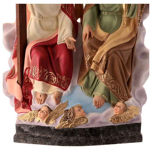 Allerheiligste Dreifaltigkeit – 40 cm Holzmasse-Statue mit Glasaugen 6