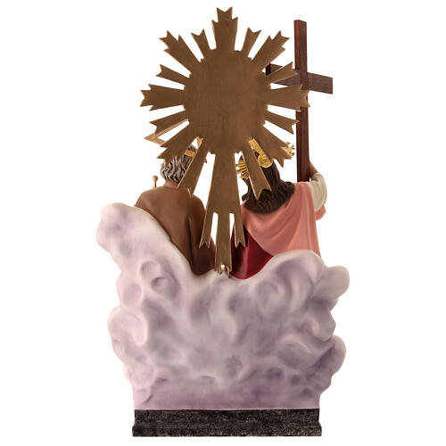 Sainte Trinité pâte à bois yeux verre h 40 cm 11