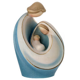 Nativity Holy Family Natia colored Val Gardena maple wood