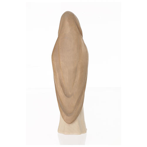 Modern Virgin Mary statue in two-tone patinated Valgardena wood 5