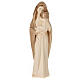 Modern Virgin Mary statue in two-tone patinated Valgardena wood s1