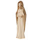 Modern Virgin Mary statue in two-tone patinated Valgardena wood s3