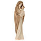 Modern Virgin Mary statue in two-tone patinated Valgardena wood s4