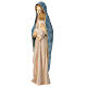 Statue Madonna Moderna couleur bleue Val Gardena bois peint s3