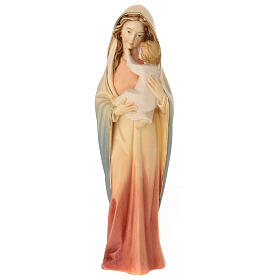 Madonna Moderna statue bois coloré Val Gardena