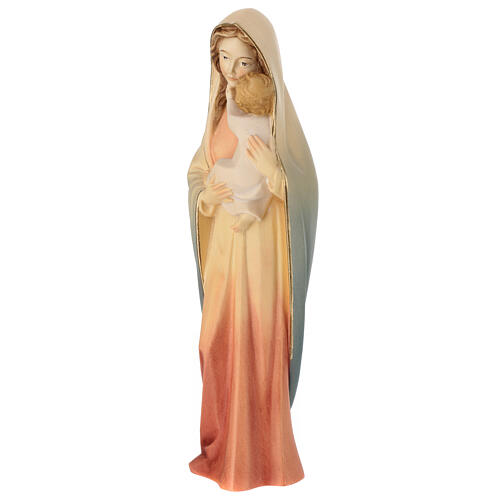 Madonna Moderna statue bois coloré Val Gardena 3