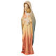 Modern Virgin Mary statue in colored Valgardena wood s3