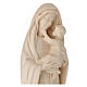 Modern Virgin Mary statue in natural wood from Val Gardena s2